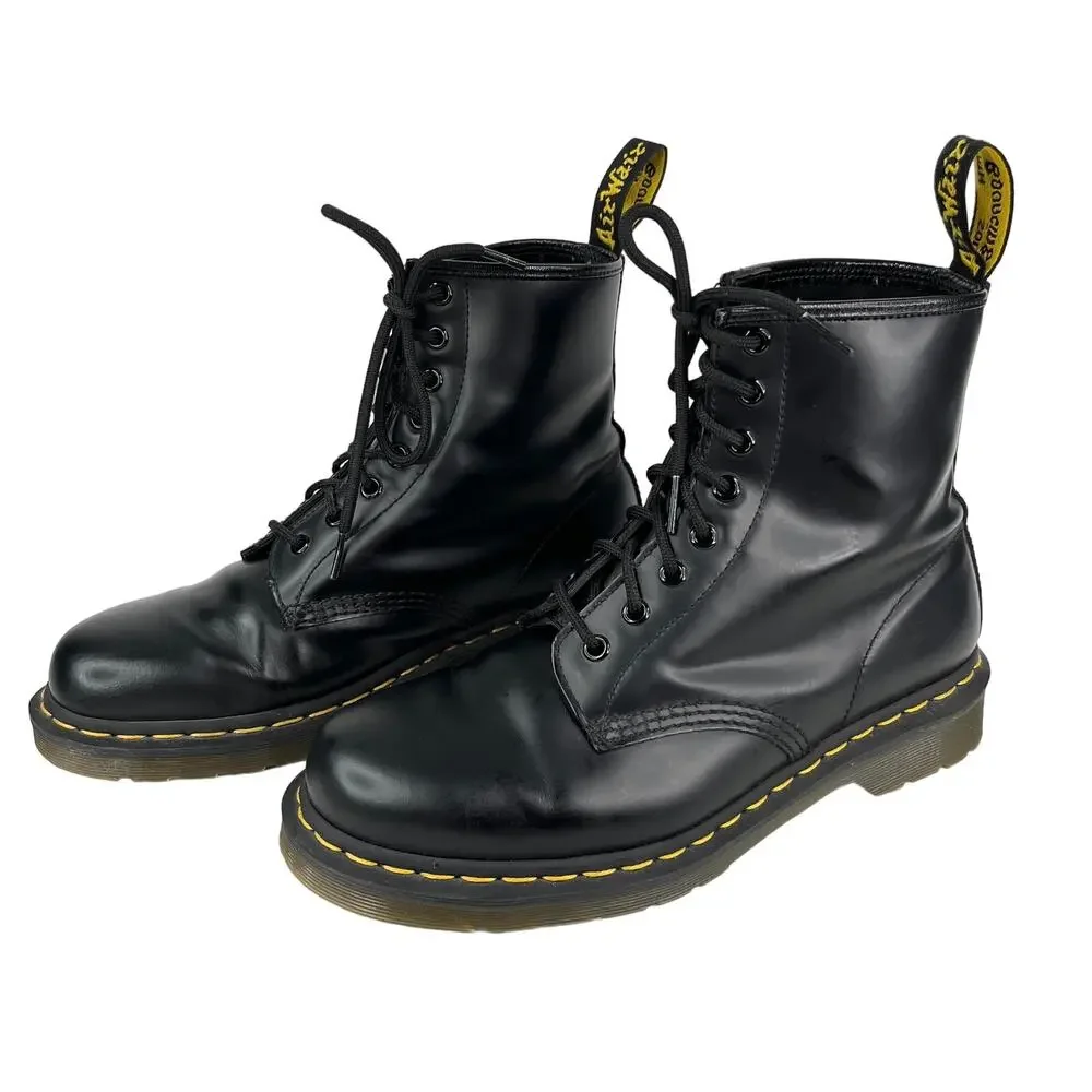 Dr. Martens 1460 Smooth Leather Black Lace Up Boots EU41 W9 M8 UK7